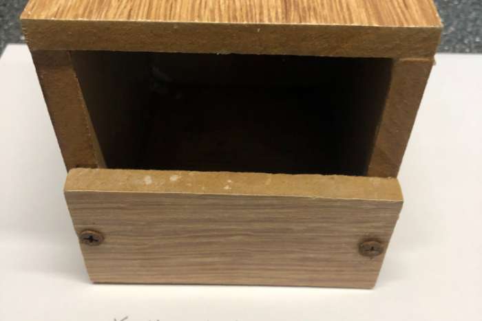 10 st broed blokjes / nestkastjes van parket hout